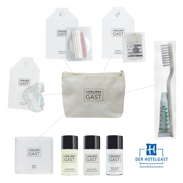 Preview: LIEBLINGS♥GAST Canvas Übernachtungsset »M« 20ml